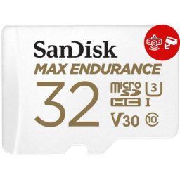 Card de memorie Sandisk MAX Endurance microSDHC, 32 GB, Clasa 10, UHS-I U3 + Adaptor SD