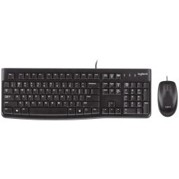 Kit tastatura si mouse Logitech MK120, Negru