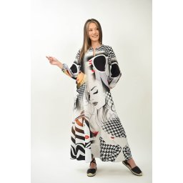 ROCHIE ESENTA FEMININA LUNGA CU BUZUNARE SI DESIGN TIMELESS PERFECT LADY TALIE UNICA Multicolora