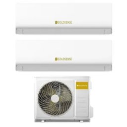 Aparat de aer conditionat dublu-split Goldsense 12000+12000 BTU, agent frigorific R32, clasa A++