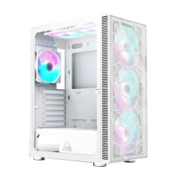 Carcasa Carcasa X3 Mesh Fara sursa Midi-Tower, RGB, Tempered Glass Alb