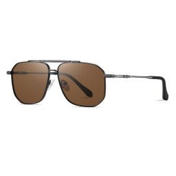 Ochelari de soare Ochelari de Soare, Barbati - Techsuit Polarized (8538) - Gun Color / Brown
