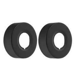 Set rozete ornamentale baterie, 2 buc, rotunde, negru mat