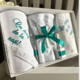 Trusou Botez format din 8 piese culoare Turcoaz
