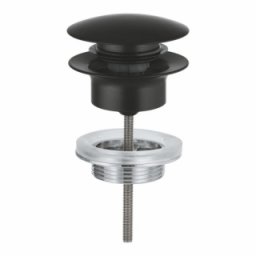 Ventil click clack pentru lavoare cu preaplin Grohe, negru mat