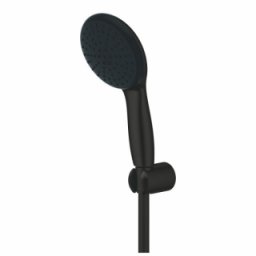 Set dus cu porter Grohe Tempesta 110, 2 tipuri de jet, negru mat