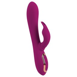 Javida - vibrator rotativ 3 în 1 cu bile - lila
