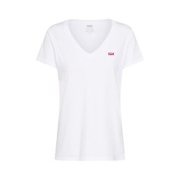 LEVI'S ® Tricou 'The Perfect V-Neck' roșu / alb