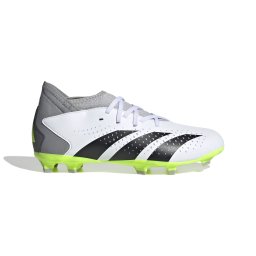 adidas Kids Predator Accuracy3 Firm Ground Soccer Cleats (Little KidBig Kid) Footwear WhiteCore BlackLucid Lemon