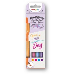 Marker caligrafic Brush Pen ultra fin Touch 4 buc/set Pentel