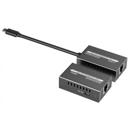Extender USB type C la HDMI via Cat5e/6/6a 4K@60Hz max. 60m, khext60-11