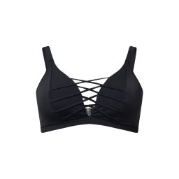 Swim by Zizzi Sutien costum de baie 'Stris' negru