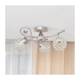 Lustră aplicată SOPHIA 3xE27/15W/230V crom lucios/transparent