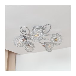 Lustră aplicată SOPHIA 5xE27/15W/230V crom lucios/transparent