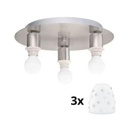 Plafonieră LED Eglo MY CHOICE 3xE14/4W/230V crom/alb