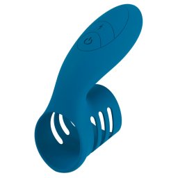 Sweet Smile Vibrating Cock Ring Blue