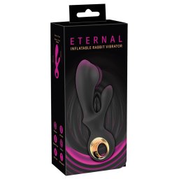 Eternal Inflatable Rabbit Vibrator Black