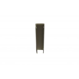 Terminatie pentru plinta PVC (Culoare: Aluminiu, Inaltime plinta: 120 mm)