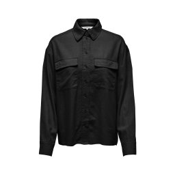 ONLY Cămaşă Onlcaro L/S Ovs Linen Bl Shirt Cc Pnt 15278795 C-N10 black