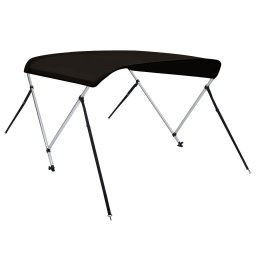 Parasolar barca Bimini cu 2 arcuri, negru, 178x138x96 cm GartenMobel Dekor