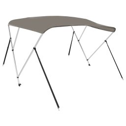 Parasolar barca Bimini cu 3 arcuri, gri, 184x170x133 cm GartenMobel Dekor