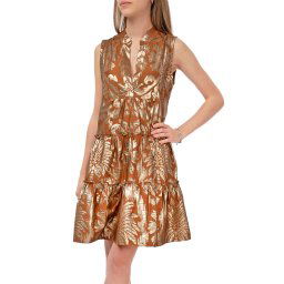 LACE Rochie M-8519 cinnamon