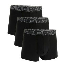 Under Armour Boxeri pentru bărbați Perf Cotton 3in 3Pack Black S