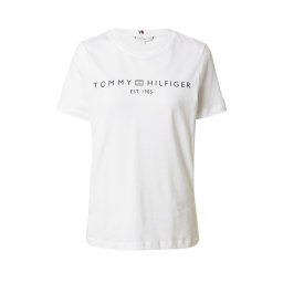 TOMMY HILFIGER Tricou bleumarin / alb