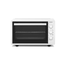 Cuptor electric HEINNER HCE-S37WH, 37 l, Timer, Control mecanic, 4 functii, Grill, Gratar si tava de copt, 1650W, Alb