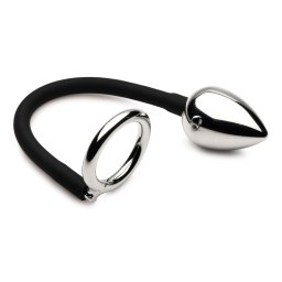 Master Series Tug + Plug Cock & Ball Ring with Anal Plug