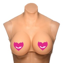Master Series Perky Pair G-Cup Silicone Breasts