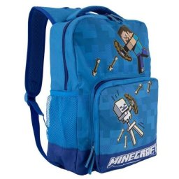 Ghiozdan Minecraft, albastru, 35 cm