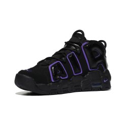 Nike Air More Uptempo (Big Kid) BlackAction GrapeWhiteMetallic Gold