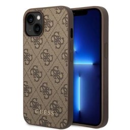 Husa Husă rigidă 4G Metal Gold Logo pentru iPhone 15 Plus (6.7") – maro