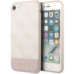 Husa Guess GUHCI8G4GLPI iPhone 7/8/SE 2020/ 2022 pink/pink hard case 4G Stripe Collection
