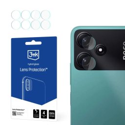 Protectie camera foto 3mk Lens Protection pentru Xiaomi Poco M6 Pro 5G, Sticla hibrida 7H