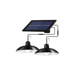 Lustra solară LED reglabilă pe cablu, 2xLED/1,8W/3,7V, IP44, 6500K, 2400 mAh + telecomandă