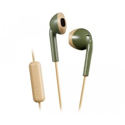 Casti Headphones with microphone JVC HA-F19M-GC (in-ear; YES; green color
