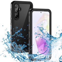 Husa Husa pentru Samsung Galaxy A35 5G - ShellBox Waterproof IP68 Case - Black