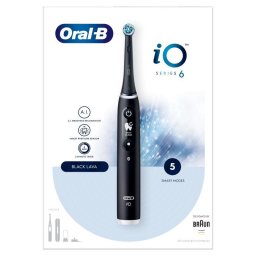 Periuță de dinți electrică magnetică, 5 moduri, ecran, inteligență artificială, temporizator, negru