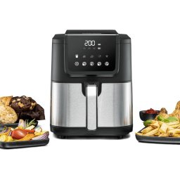 Friteuza Rommelsbacher hot air fryer FRH 1500 XL (black/stainless steel, 1,500 watts)