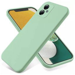 Husa BestCase® Premium Silicon, Compatibila Cu Motorola Moto G54, 1.2MM Slim, Microfibra in interior, Antisoc, Rezistent la socuri, Protectie Camera, Margini ridicate pentru protectia ecranului, Verde avocado