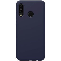 Husa BestCase® Premium Silicon, Compatibila Cu Huawei P30 Lite, 1.2MM Slim, Microfibra in interior, Antisoc, Rezistent la socuri, Protectie Camera, Margini ridicate pentru protectia ecranului, Albastru inchis