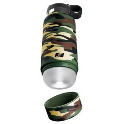 Pipedream PDX Plus Fap Flask Happy Camper Discreet Stroker Camo Frosted