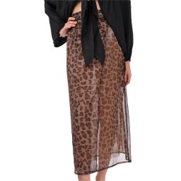 MADAME SHOU SHOU Fusta Flamant Rose animal print