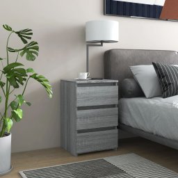Noptiera, gri sonoma, 40x35x62,5 cm, lemn compozit GartenMobel Dekor