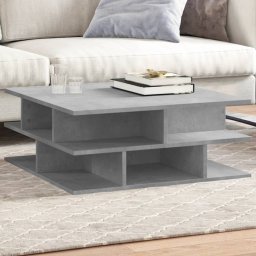 Masa de cafea, gri beton, 70x70x29 cm, lemn compozit GartenMobel Dekor