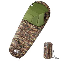 Sac de dormit tip mumie pentru adulti de camping, 3 anotimpuri GartenMobel Dekor