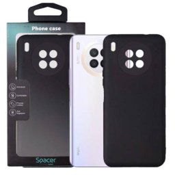 Husa Spacer pentru Huawei Nova 9 Tip Back Cover Material Flexibil Silicon + Interior cu Microfibra Negru