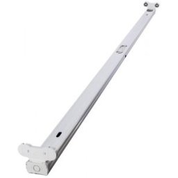Corp de iluminat deschis, pt. tuburi luminoase T8, cu LED 230 VAC, max. 2×22 W, 1200 mm, 2×G13
